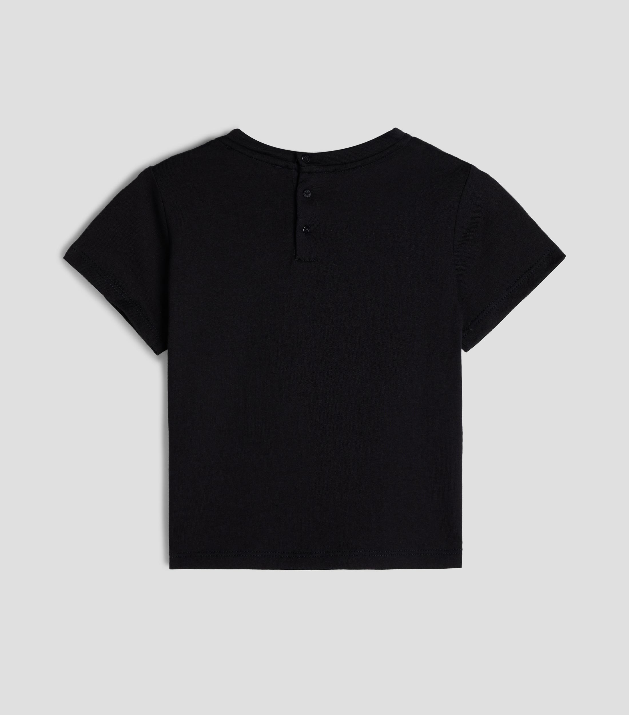 Playera de cuello redondo con manga corta estampada Bebé